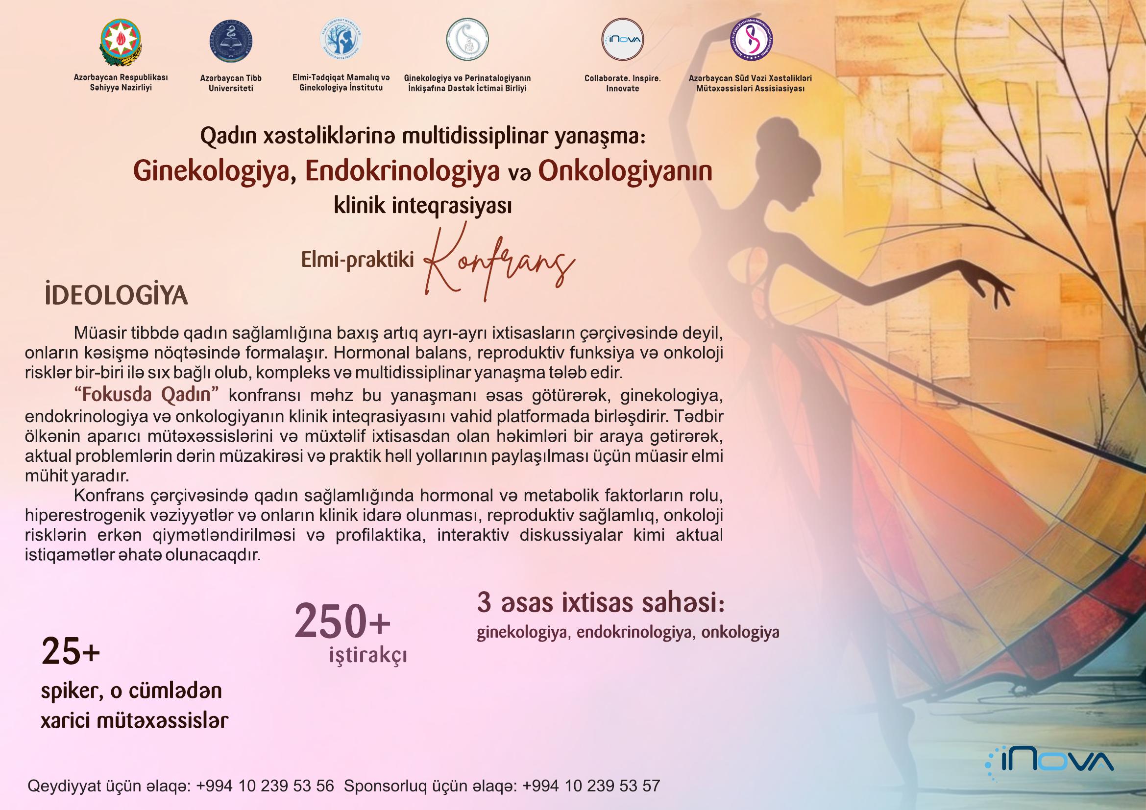 Fokusda Qadın konfransı haqqında rəsmi İNOVA məlumat vizualı